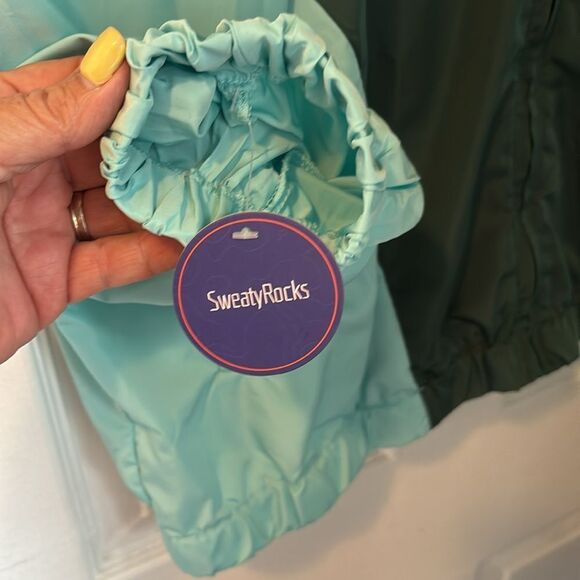 SweatyRocks Zip Up Color Block Lightweight Patchwork Windbreaker XXL - Picture 9 of 9